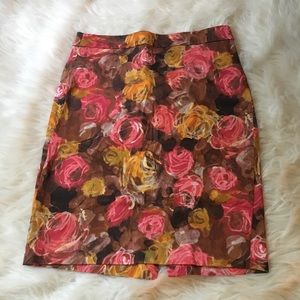 CLOSET CLOSING J. Crew factory floral pencil skirt